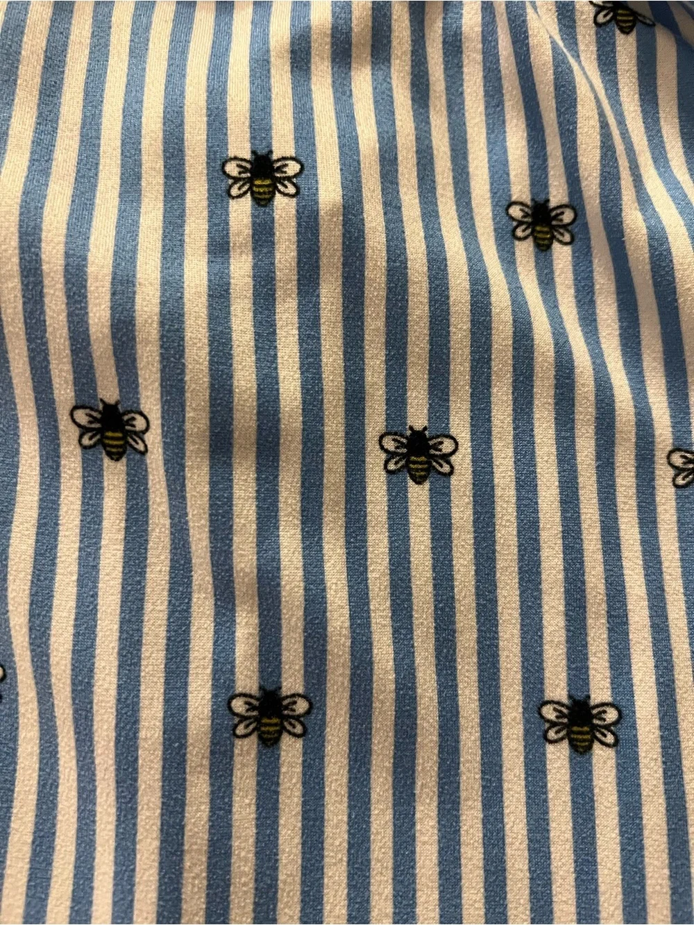 Kate Spade New York Buzzing Bees Stripe Print Pajama Pants -size Large